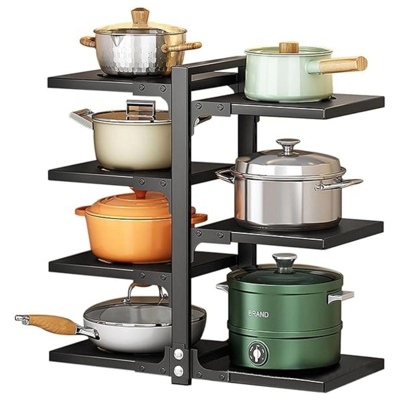 GENERICO - Estante Organizador de ollas y sartenes de 7 niveles Ajustable