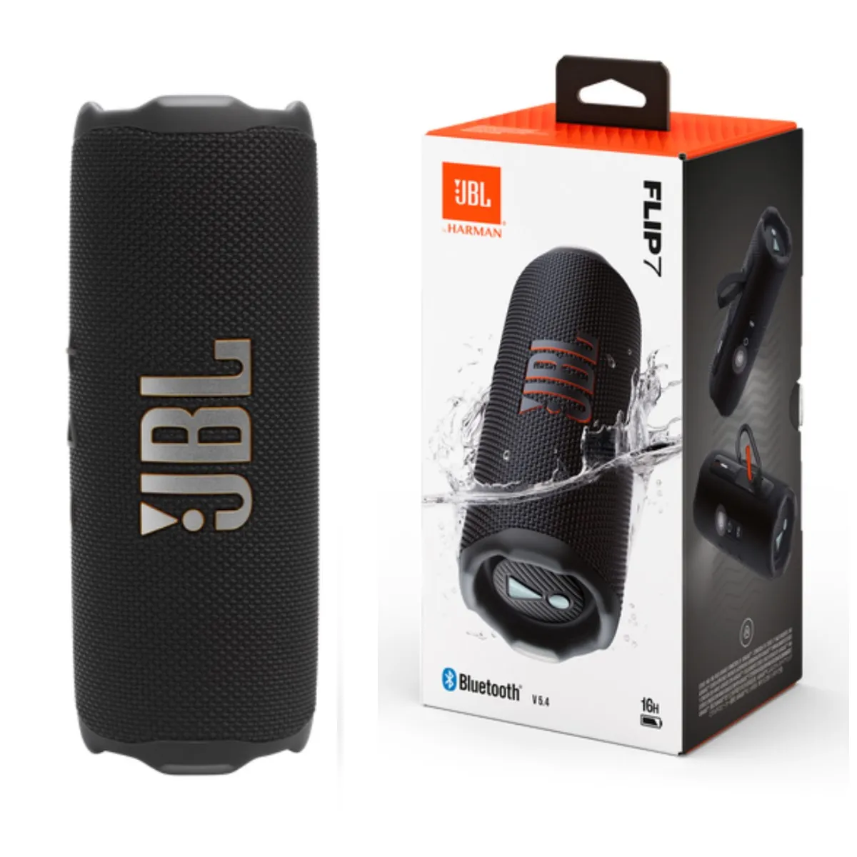 JBL - Parlante Bluetooth JBL Flip 7 16H Extra Bass IP67 Negro