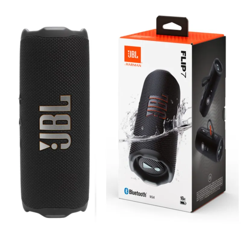 JBL - Parlante Bluetooth JBL Flip 7 16H Extra Bass IP67 Negro
