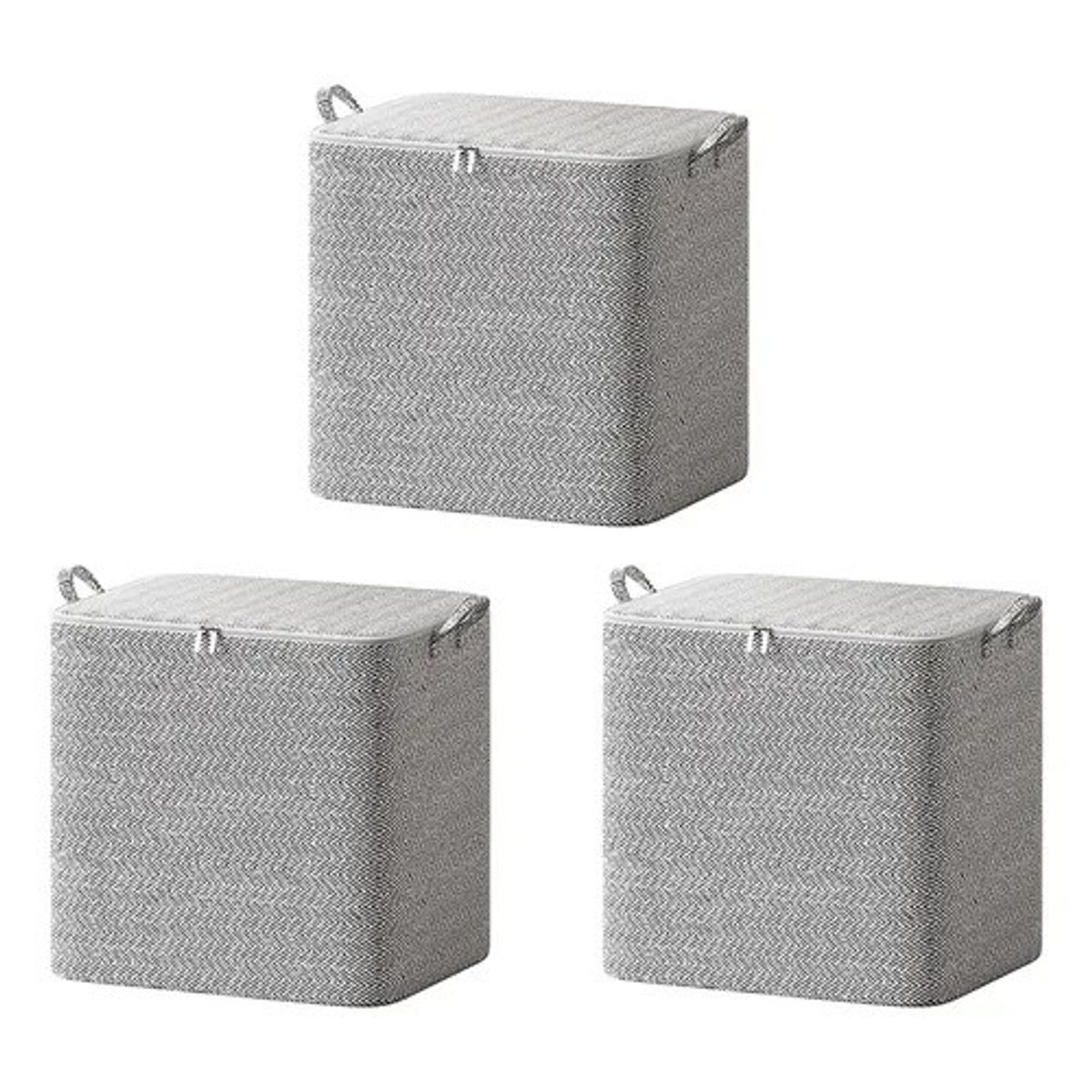 EVERSO - Set 3 Bolsa Cajas Organizadoras Grandes Almacenamiento Ropa..