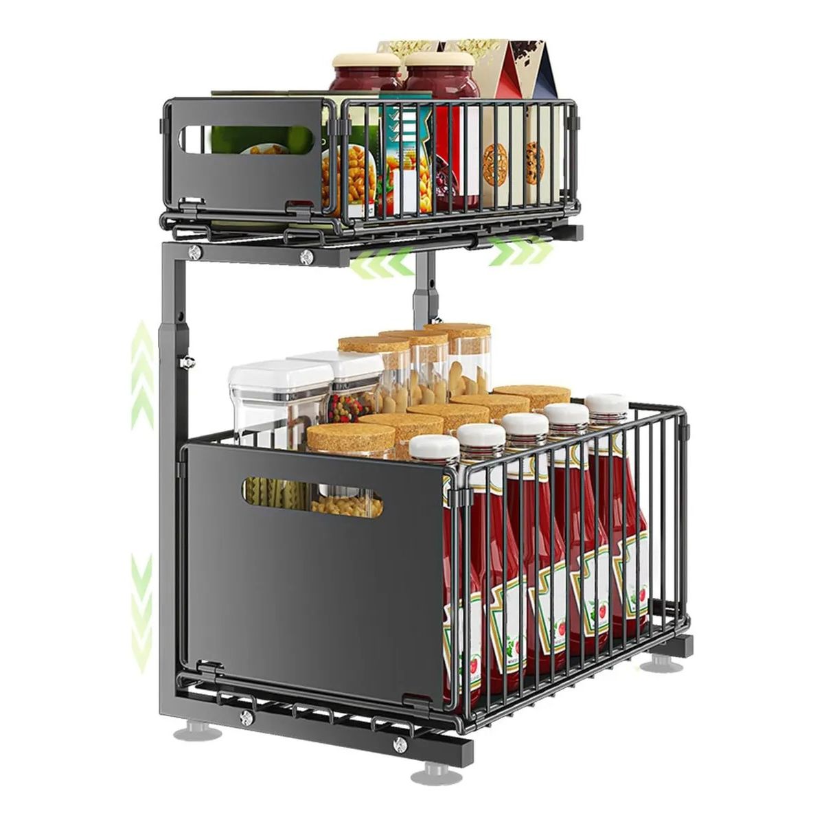 EVERSO - Organizador Estante Multiuso Bajo Lavaplatos Cocina Baño