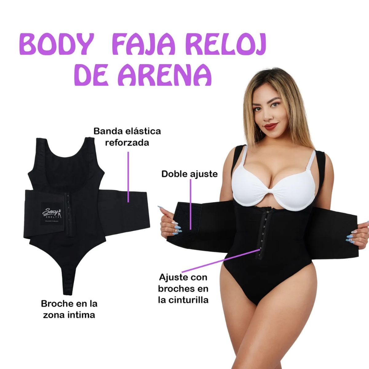 GENERICO - Faja Body Reloj de Arena Reduce Medidas  4.9 (7)