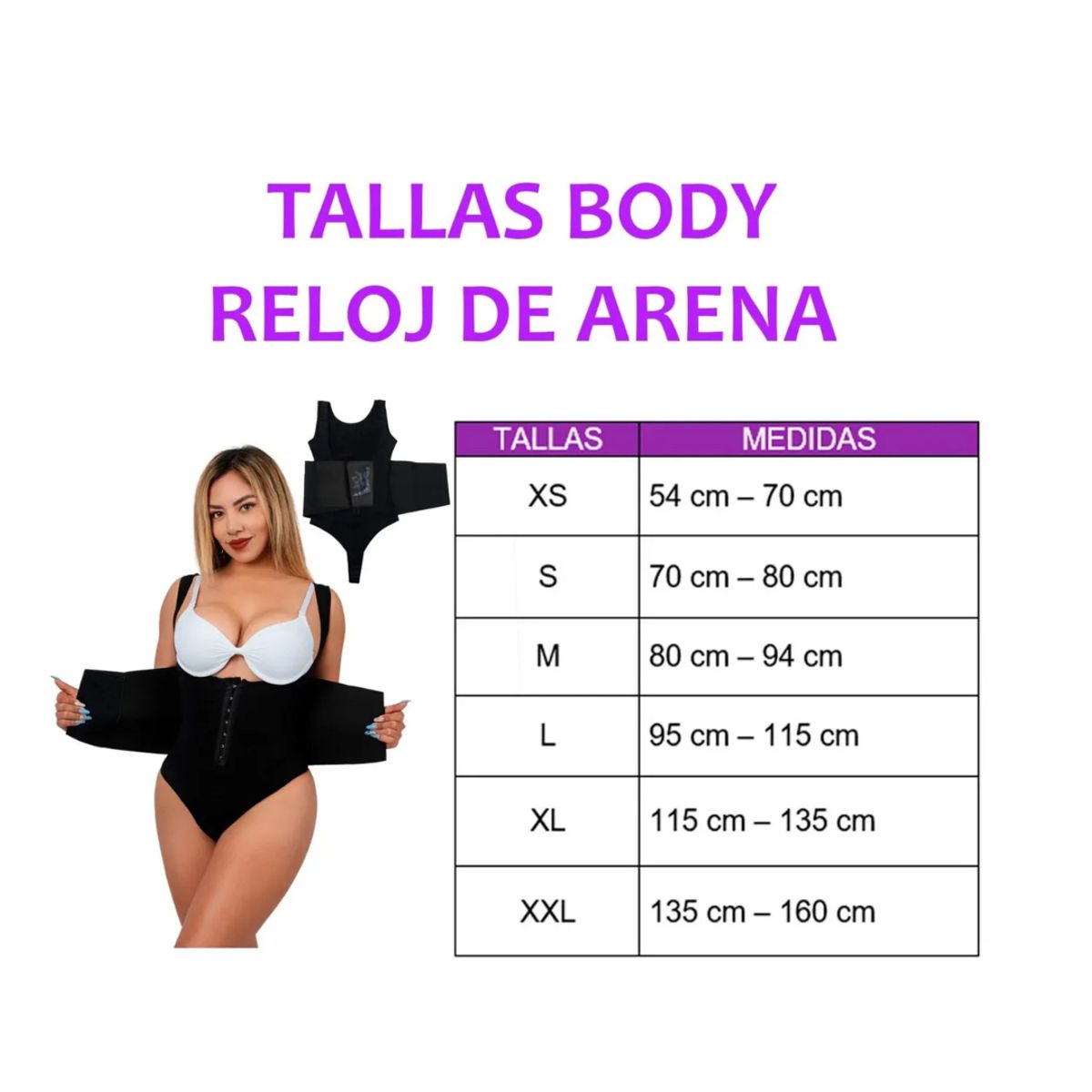 GENERICO - Faja Body Reloj de Arena Reduce Medidas  4.9 (7)