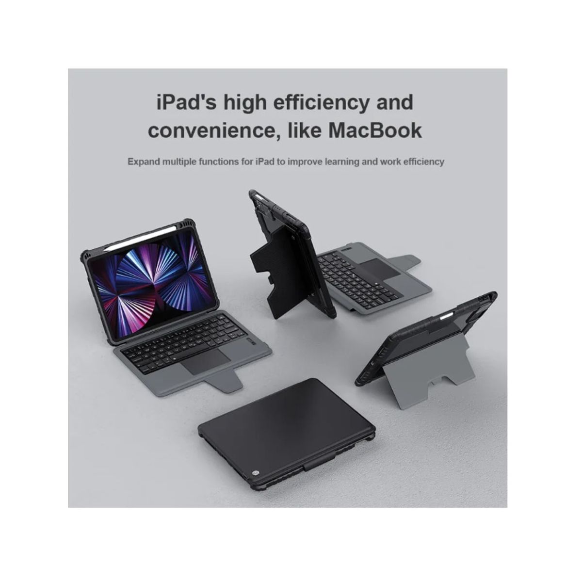 NILLKIN - Teclado y Case Para IPad Pro 11 M4 2024 Nillkin