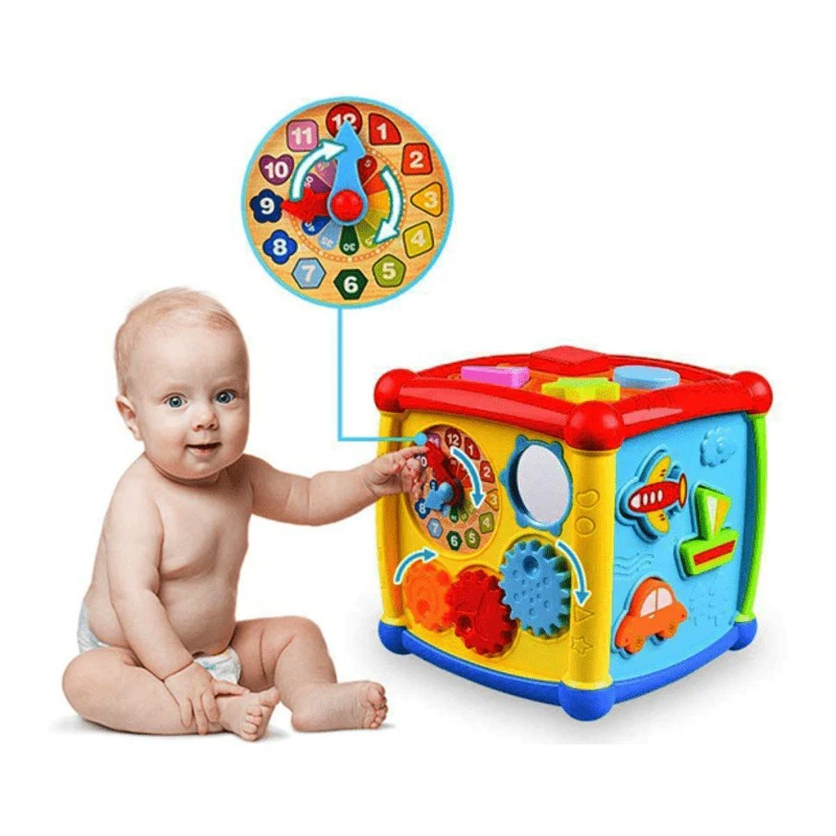 HUANGER - CUBO DIDACTICO MUSICAL 6 EN 1