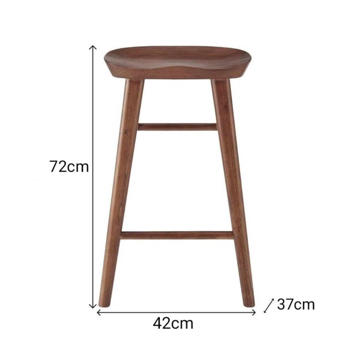 GENERICO - Banco Bar Maler de Madera Tornillo Pandora Home