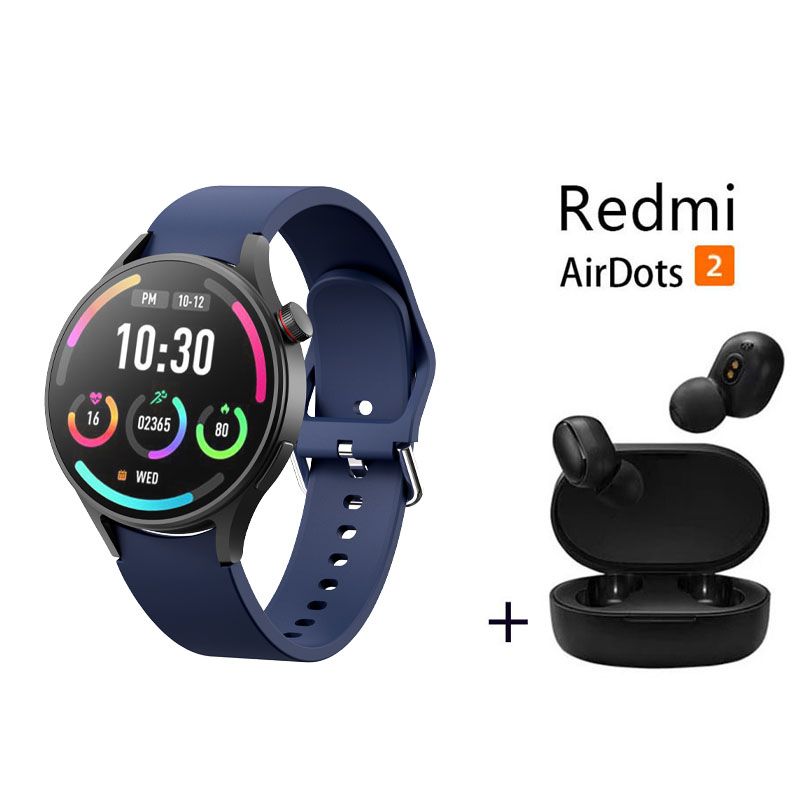 Reloj inteligente de moda y Audifonos Redmi AirDots Azul XIAOMI