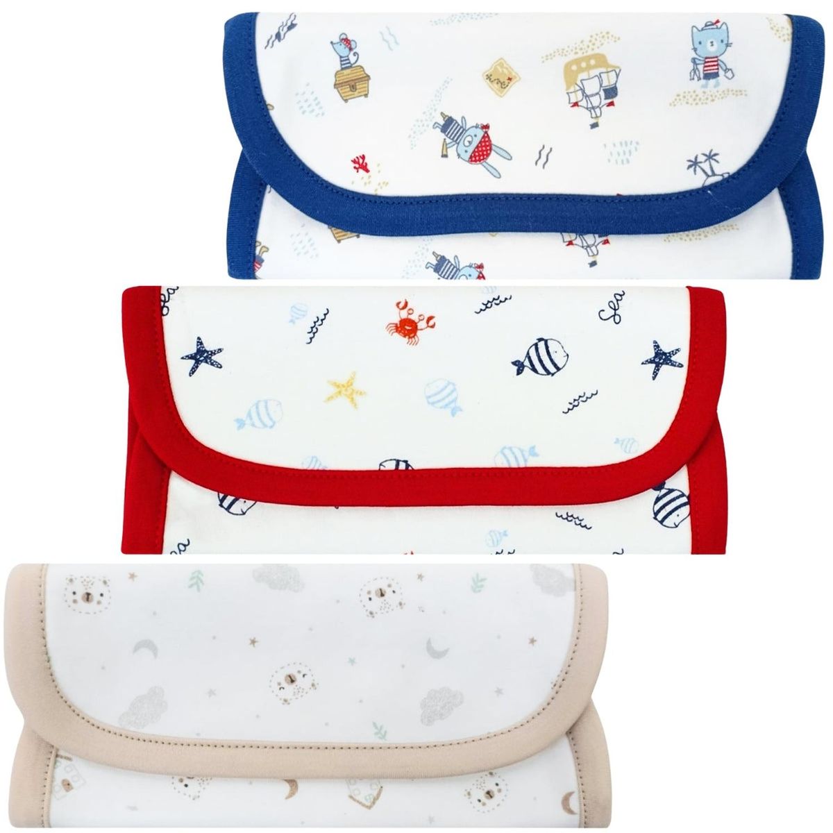 BABY MERINOS - Pack de 3 Babitas en algodón - Niño H2295