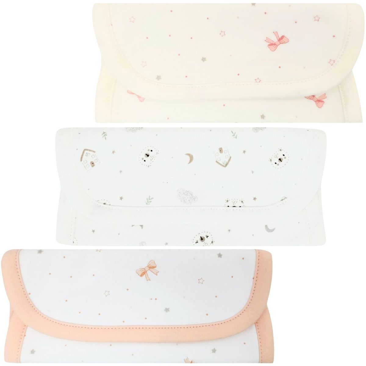 BABY MERINOS - Pack de 3 Babitas en algodón - Niña M2298