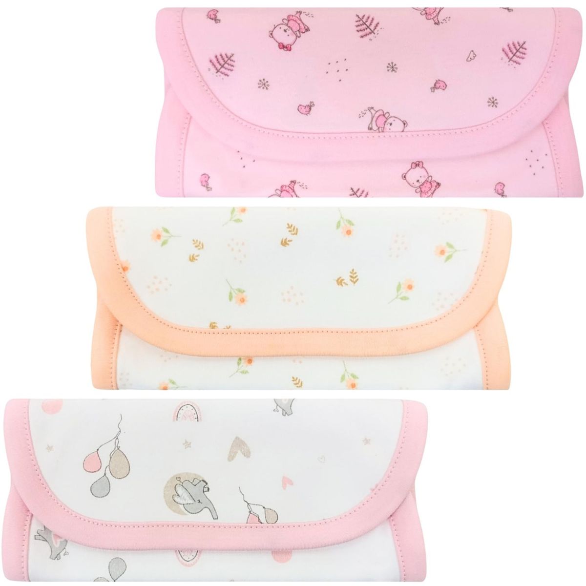 BABY MERINOS - Pack de 3 Babitas en algodón - Niña M2297