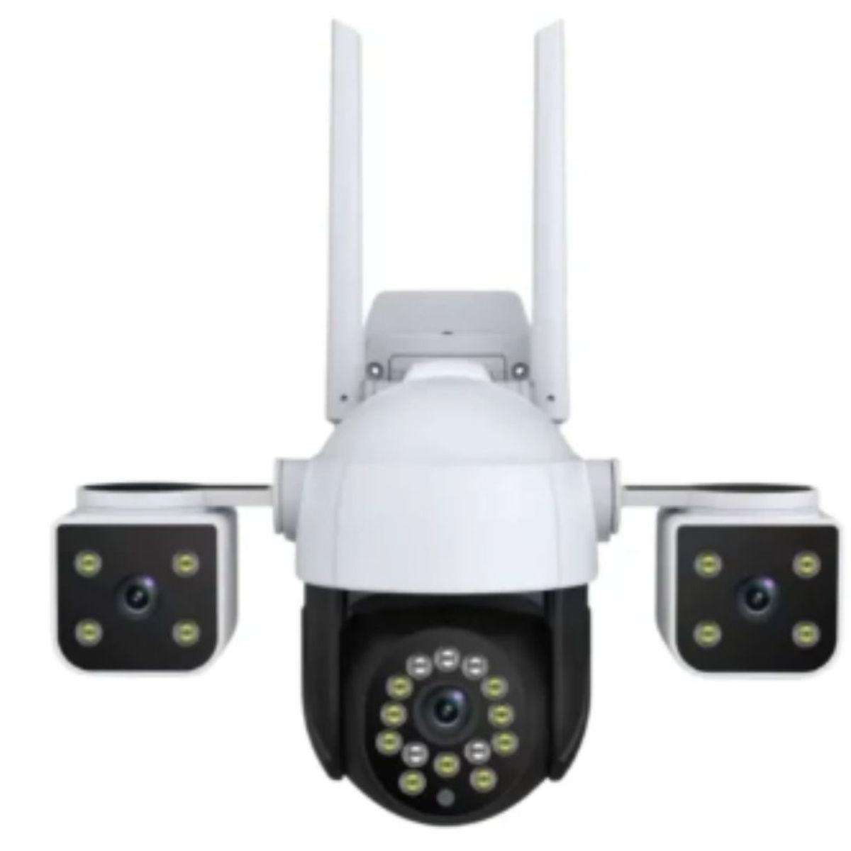 GENERICO - Cámara de seguridad inalámbrica IP PTZ V380 3 lentes WiFi CCTV