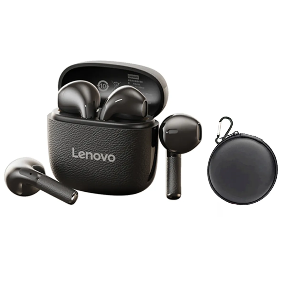 LENOVO - Audífonos Lenovo Clip TA166 TWS Bluetooth 54 Negro y Estuche