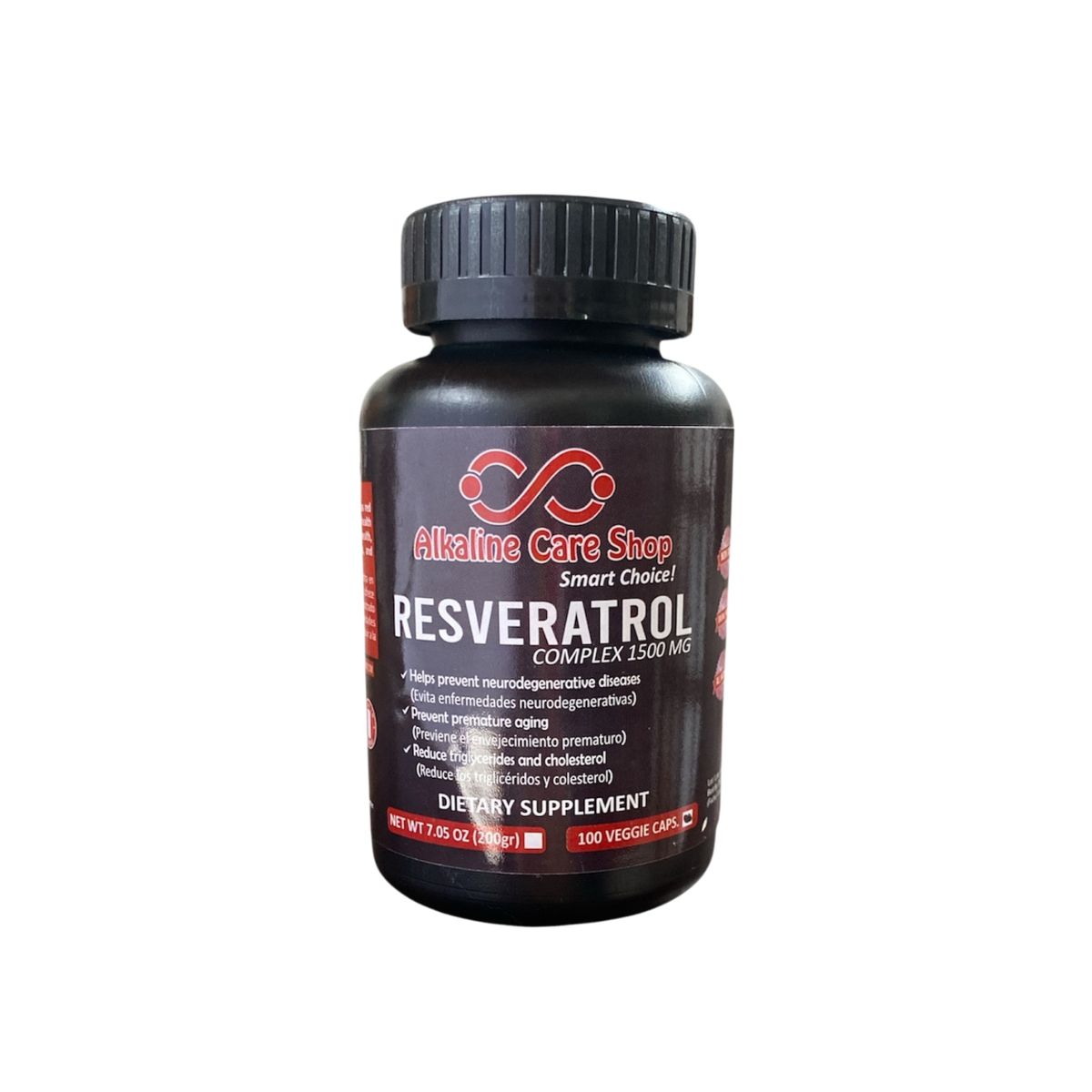 ALKALINE CARE - Resveratrol Complex (1500mg) 100 cápsulas