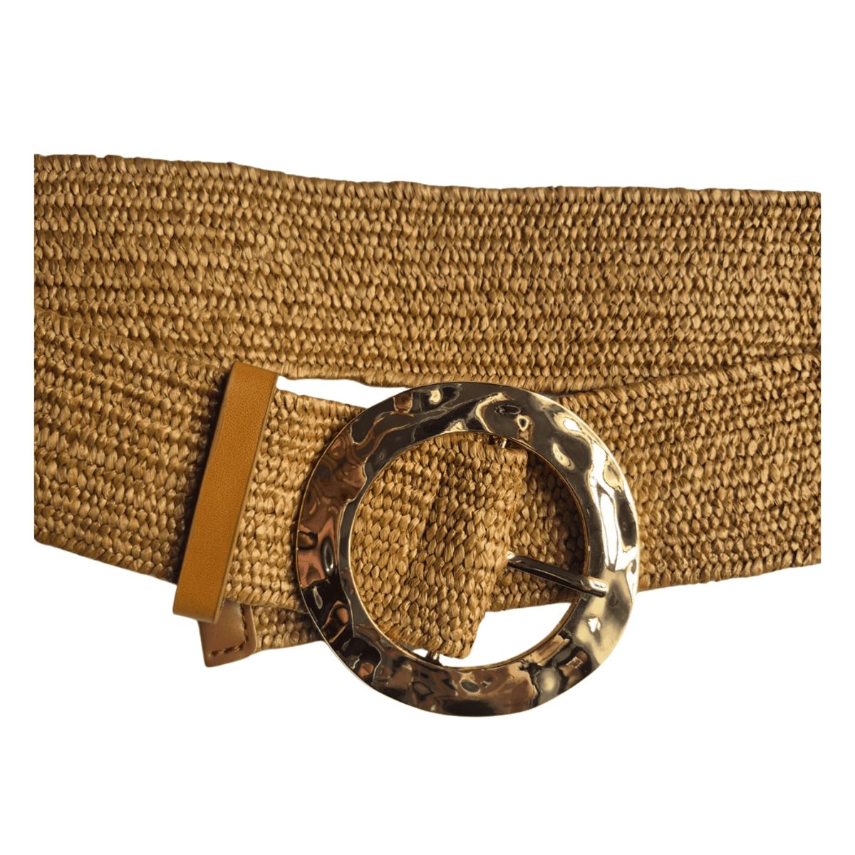 GENERICO - Cinturon Trenzado Estirable para Mujer 100cm Reyna Marron