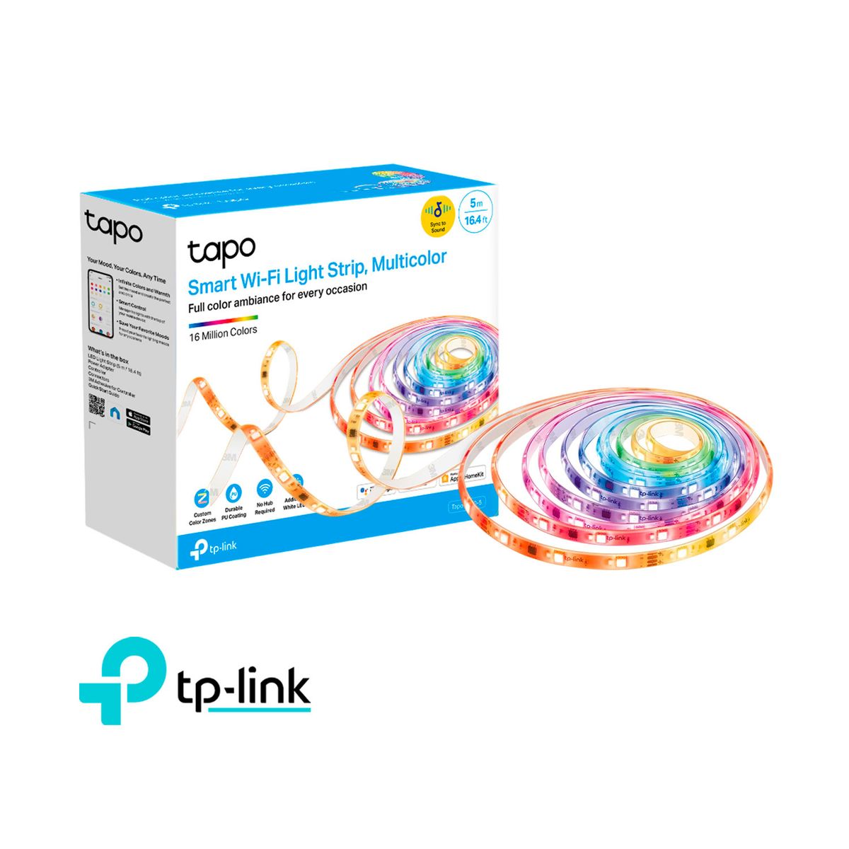 TP LINK - Cinta Luz LED Tp-Link Tapo L930-5 Wifi Multicolor 5M Sincronización de Música