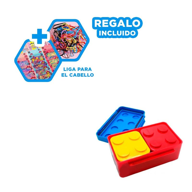 GENERICO - Pack6 Taper Escolar para Niños en Multicol Y+Ligas de Regalo