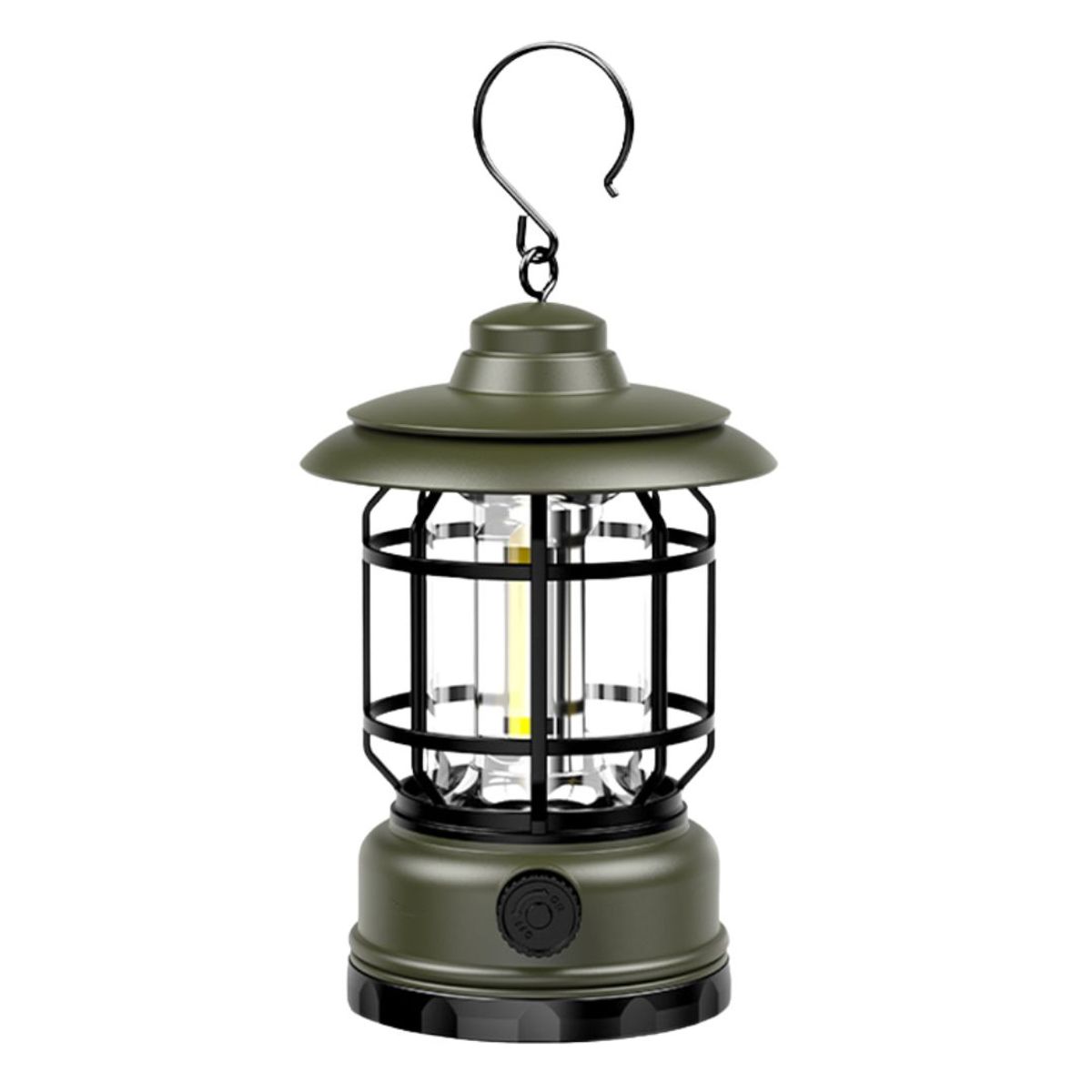 GENERICO - Lámpara Retro LED para Camping 800 mAh con Gancho IPX4 V
