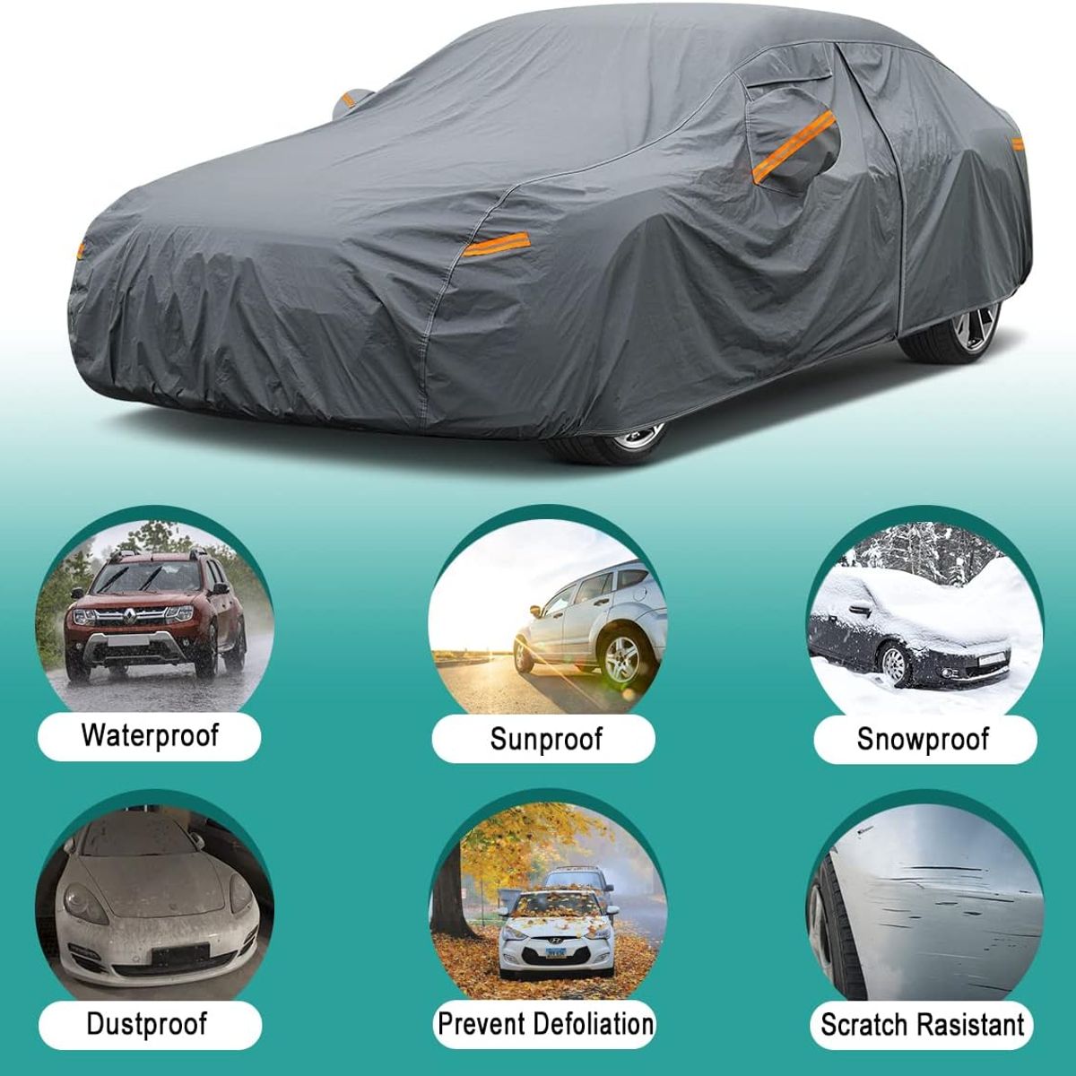 GENERICO - Cobertor Funda Impermeableuv Para Sedan Chevrolet Sail