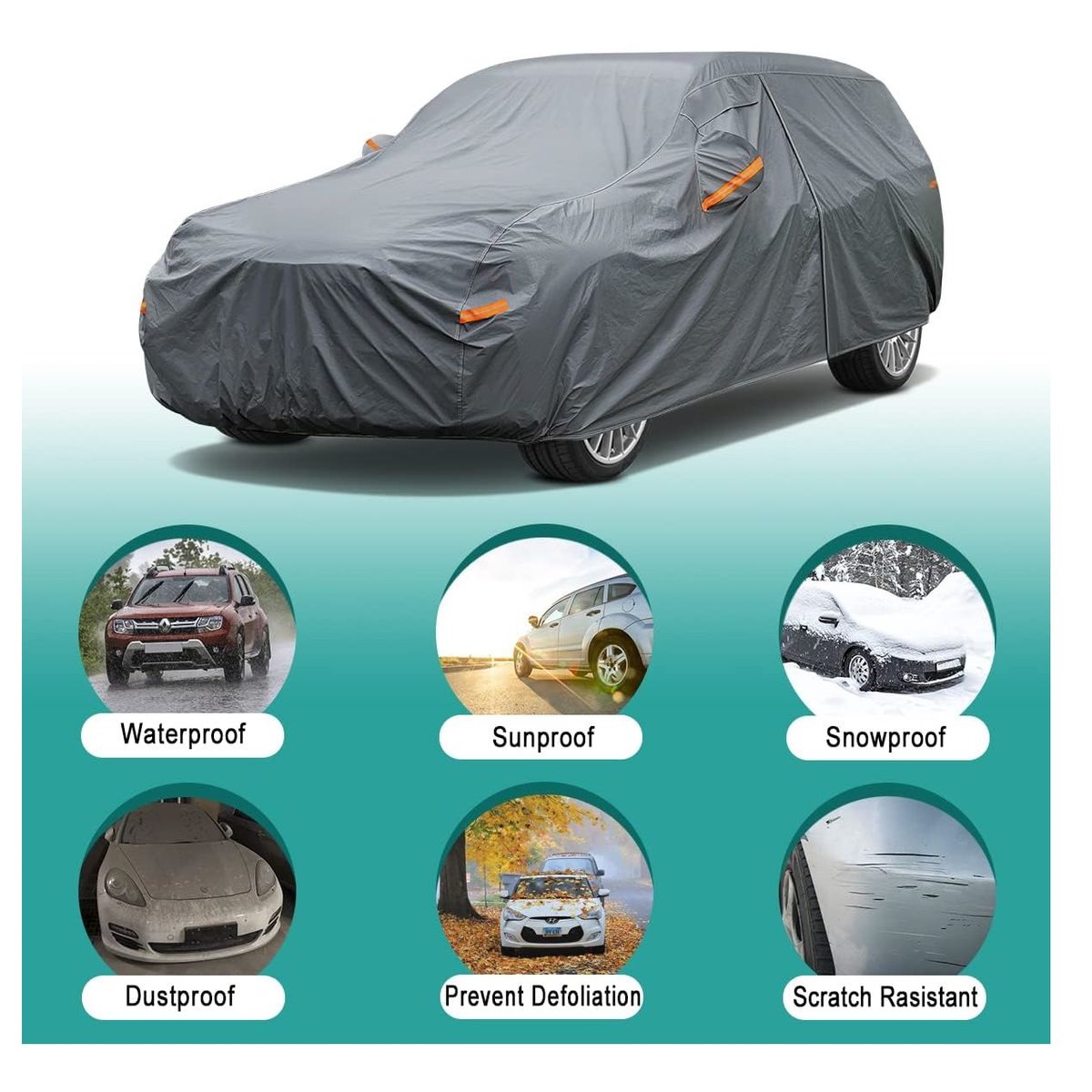 GENERICO - Cobertor Funda Impermeableuv Para Auto Hatchback