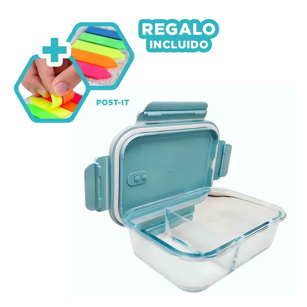 GENERICO - Pack12 Contenedor para Cena1040ml Y+Banderitas Adhesivas