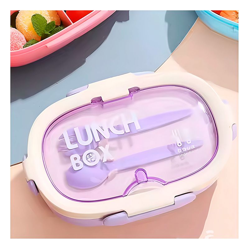 GENERICO - Pack4 Tomatodo y Tupper de Comida Lila Y+Papel de Regalo