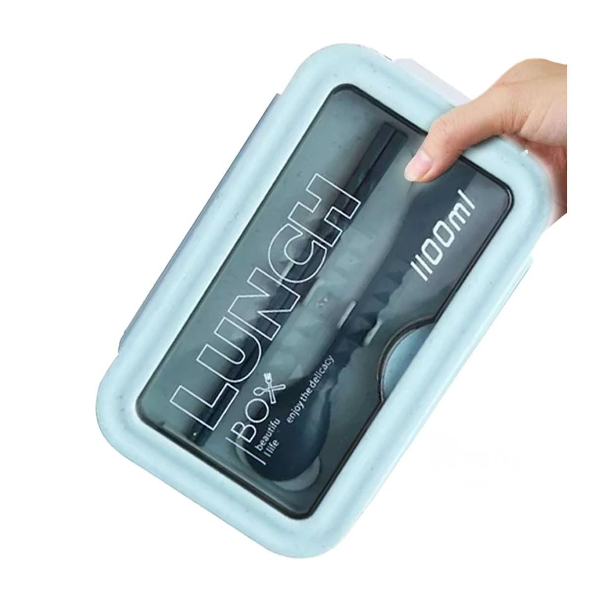 GENERICO - Pack4 Taper para Almuerzo Azul Y+Banderitas Adhesivas