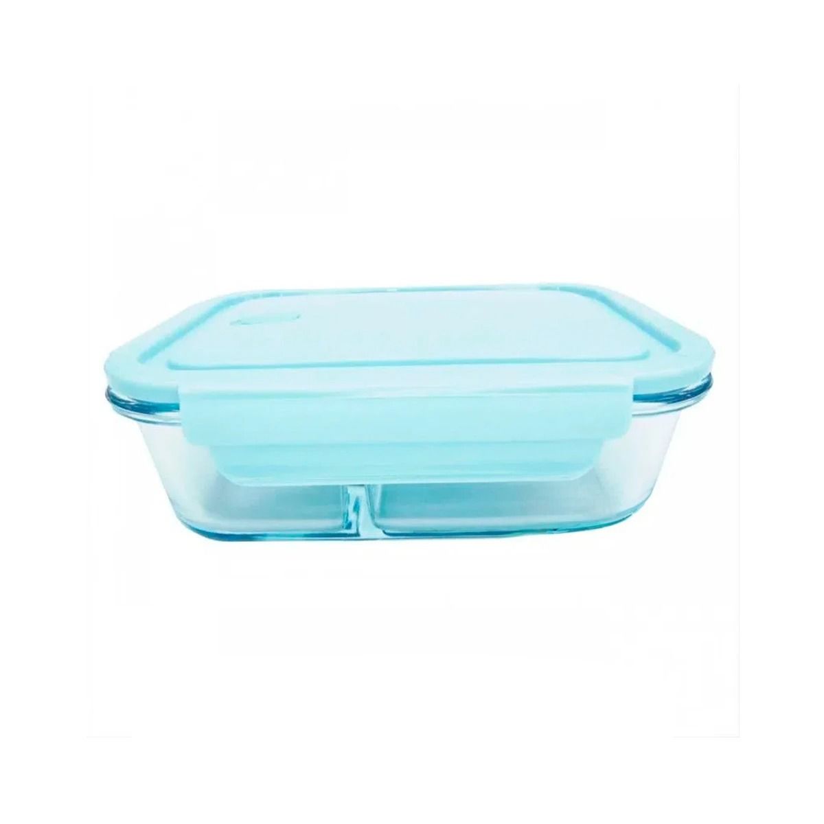 GENERICO - Taper de Calidad de 3 Espacios en Celeste Y+Regalo Stickers