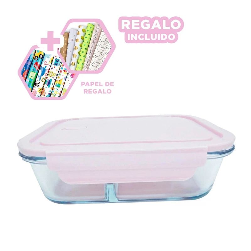GENERICO - Pack12 Recipiente para Estofados Rosado Y+Papel de Regalo