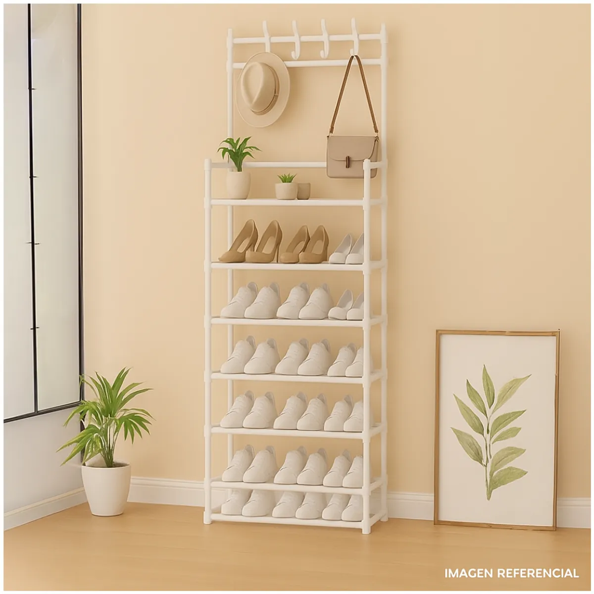 INSPIRA - Estante Organizador Zapatera Multiusos 7 Niveles