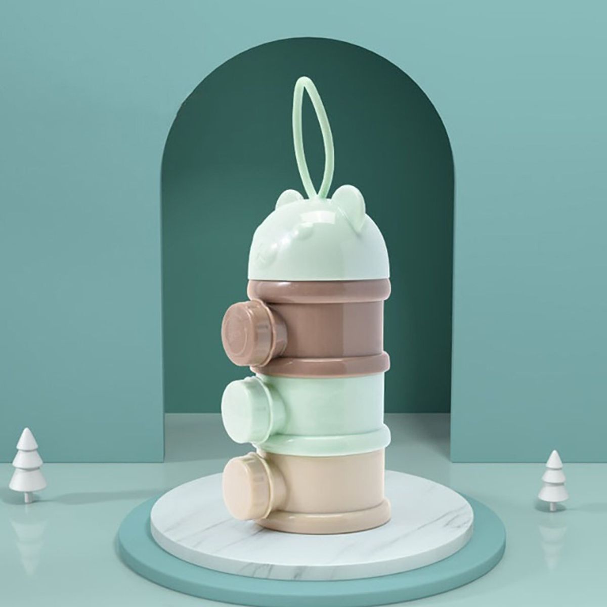 VATYERTY - Dispensador fórmula bebés 3 capas y contenedor refrigerios 1