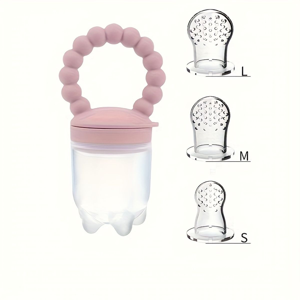 VATYERTY - 3 comederos de silicona para frutas y verduras con asa para niños 1