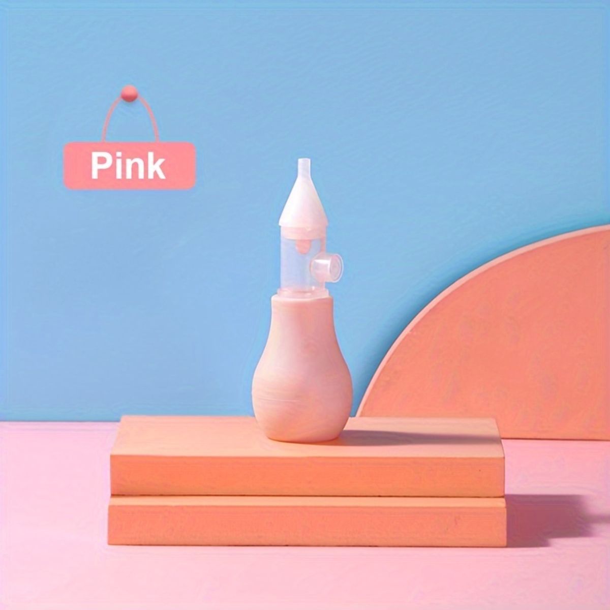 VATYERTY - 1 aspirador nasal de silicona para bebés rosa