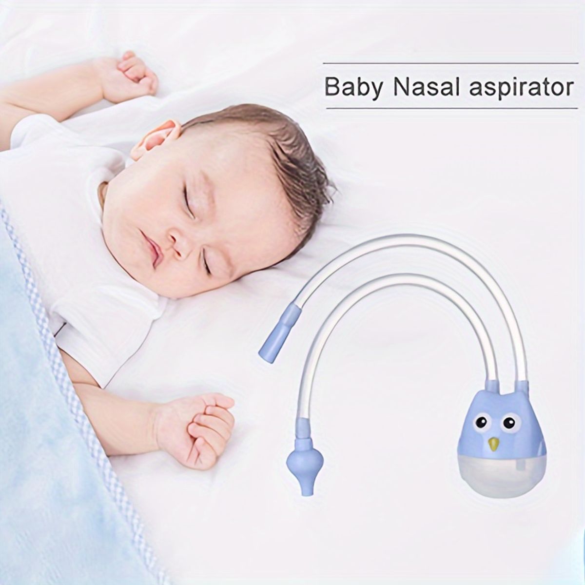 VATYERTY - Nuevo aspirador nasal infantil de dibujos animados celeste