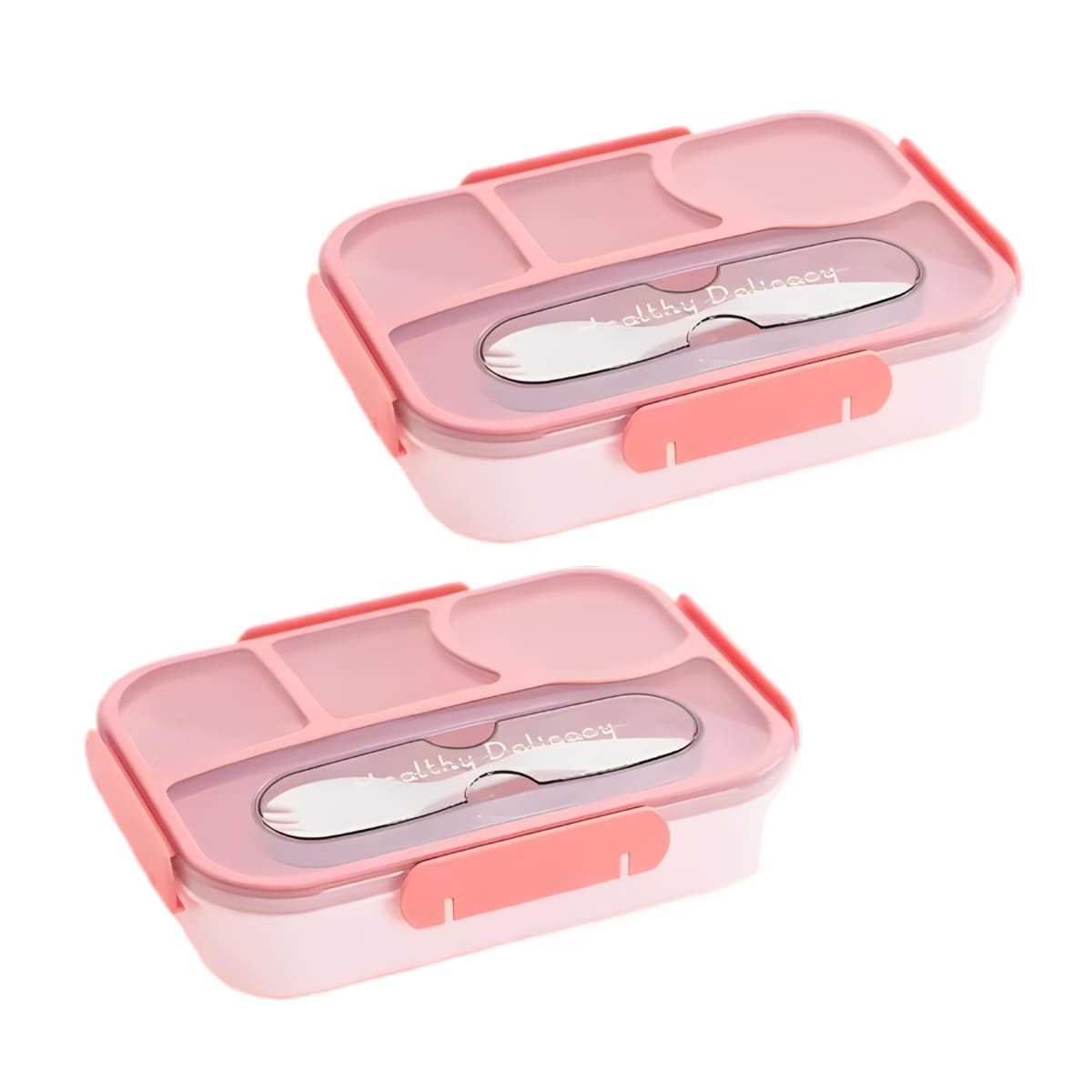 GENERICO - Taper Versatil de 1100ml Rosado Y+Regalo Stickers