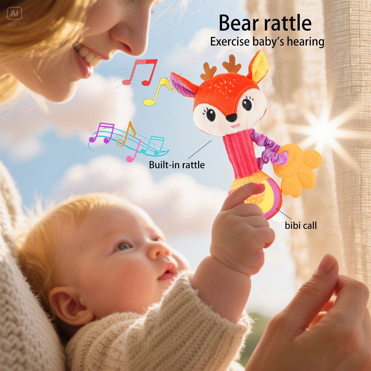 VATYERTY - 1 muñeco de peluche de mano CEKCEK para niños 2