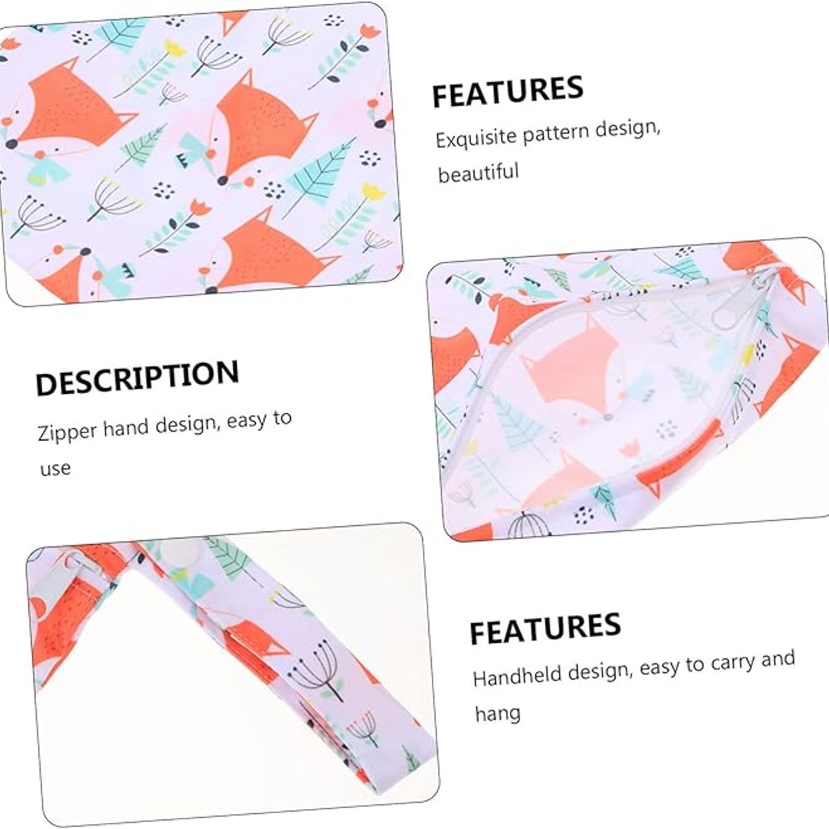 VATYERTY - Bolsa impermeable con estampado de animal poliéster resistente 1