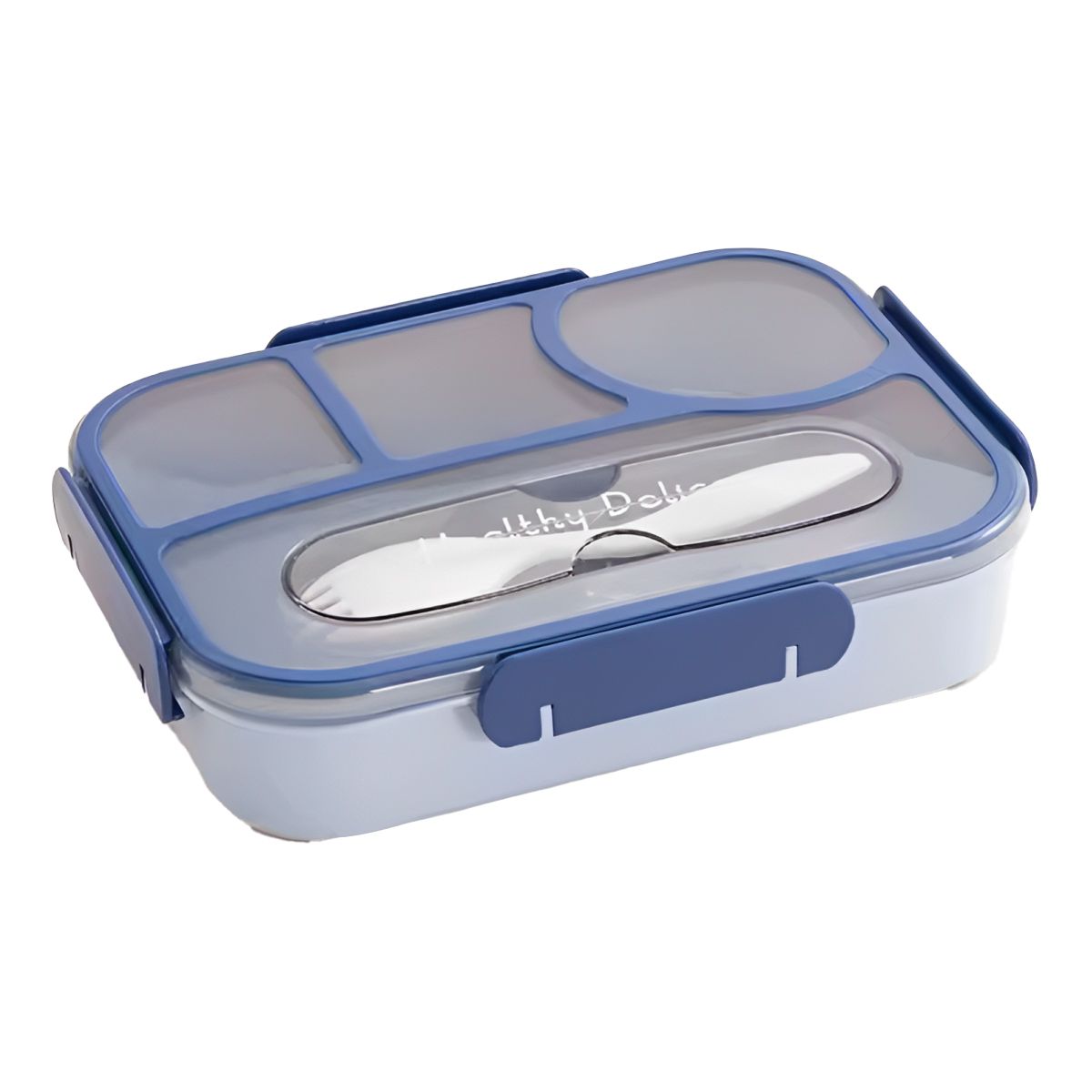 GENERICO - Taper Portatil para Alimentos Azul Y+Regalo Agendita