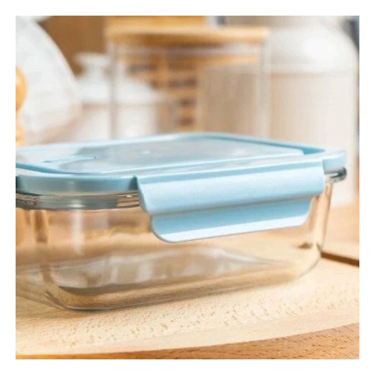 GENERICO - Pack4 Contenedor para Lonchera Celeste 1040ml