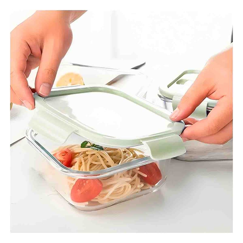 GENERICO - Pack12 Recipiente con Sellado en Verde 1040ml