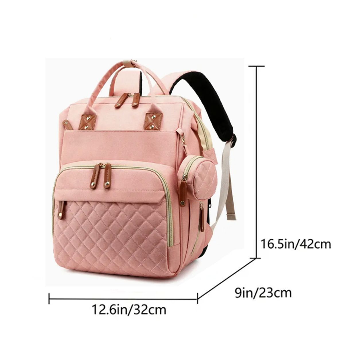 VATYERTY - Mochila Maternal Impermeable con Accesorios - Rosada