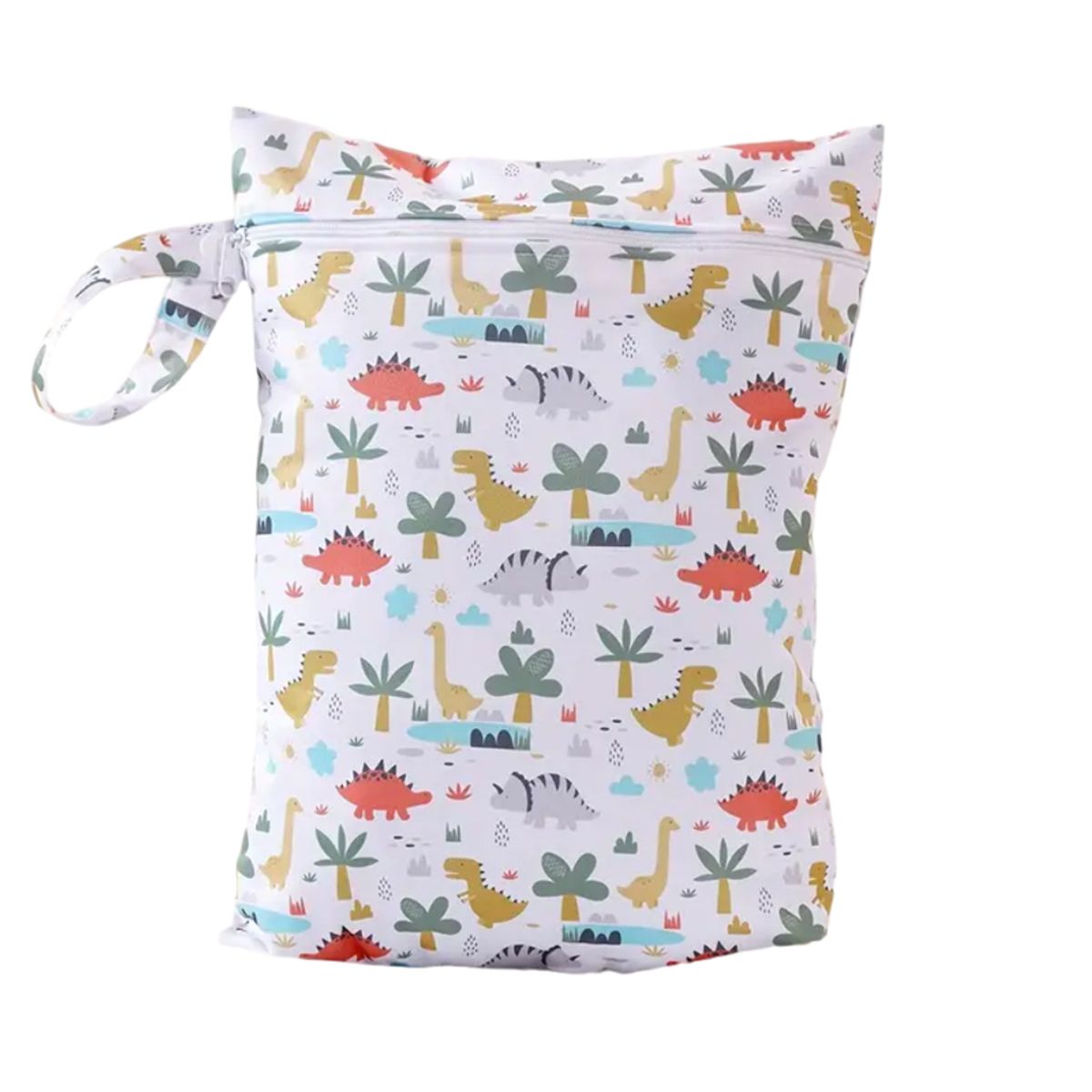 VATYERTY - Bolsa Pañales Estampado Arcoíris y Corazones - Blanco