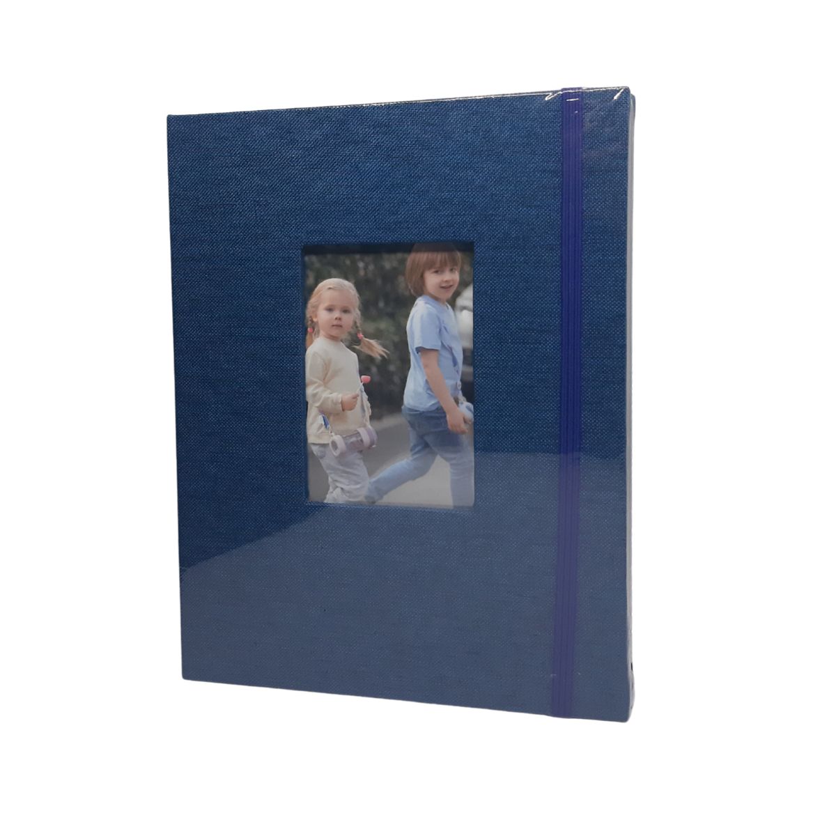GENERICO - Album para 52 fotos 13x18cm con Cubierta de Lino Azul