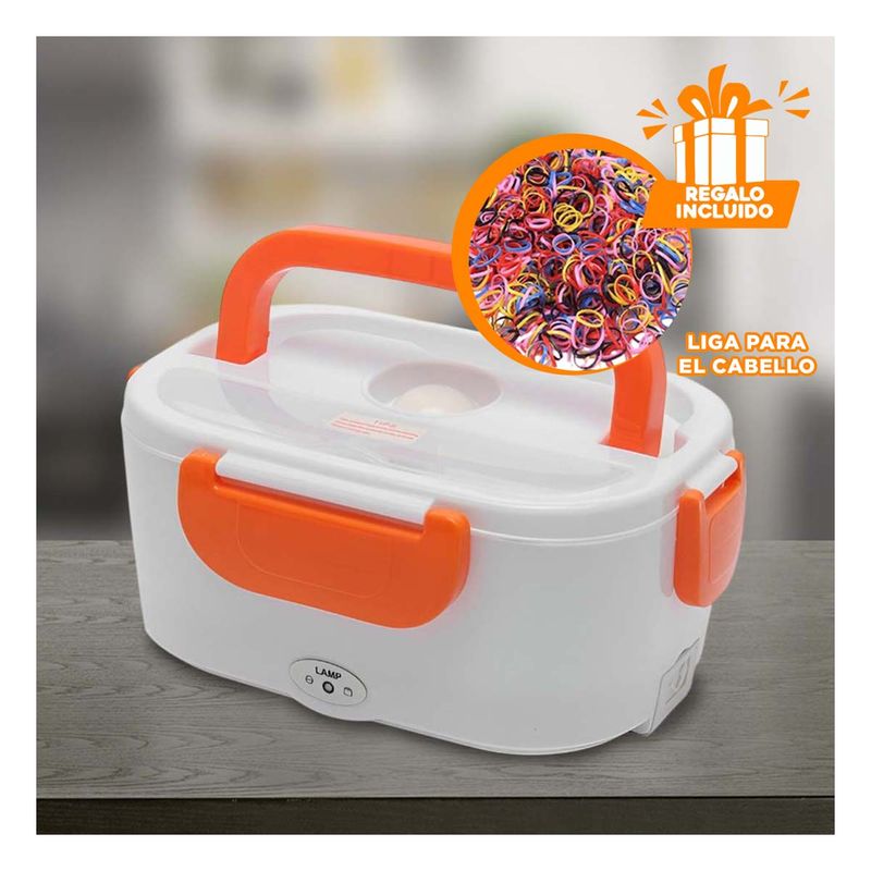 GENERICO - Pack12 Lonchera Hermetica en Naranja Y+Ligas de Regalo