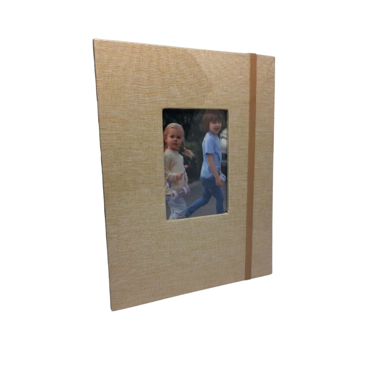 GENERICO - Album para 52 fotos 13x18cm con Cubierta de Lino Perla