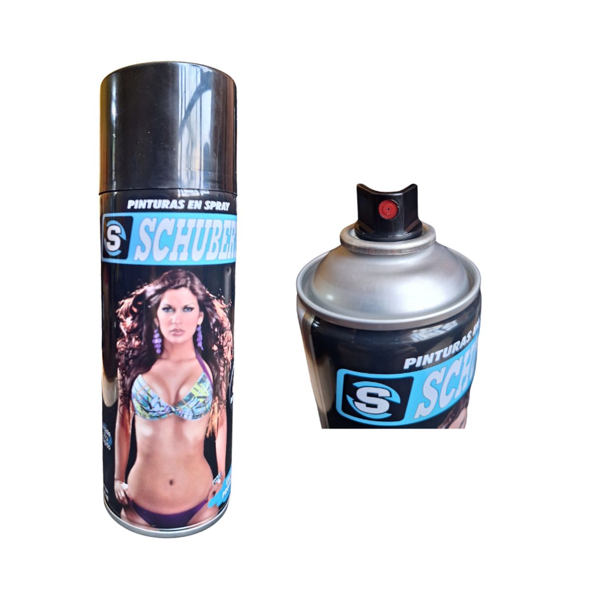 SCHUBERT - Pintura en Aerosol Spray Brilloso 400 ml Schubert Negro