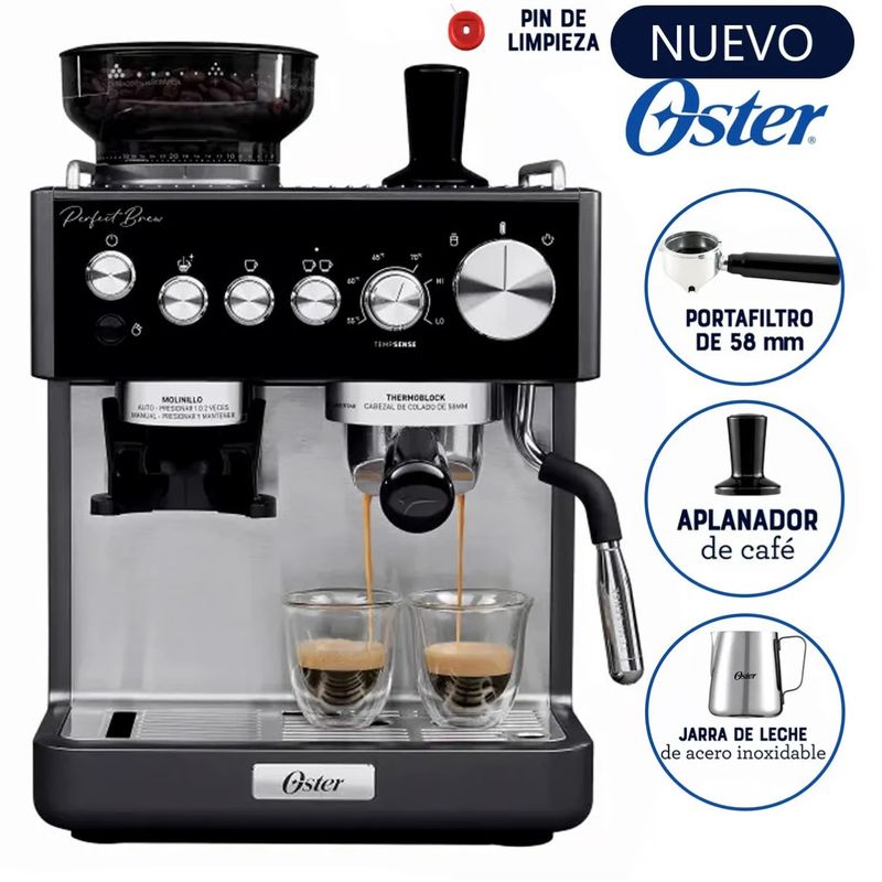OSTER - Cafetera Oster®para Espresso Perfect Brew BVSTEM7301