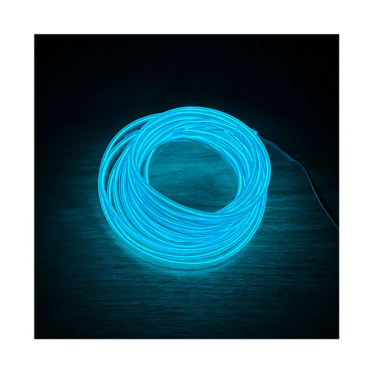 GENERICO - Tira Led Interior Del Auto Camioneta Celeste Tablero 3mts