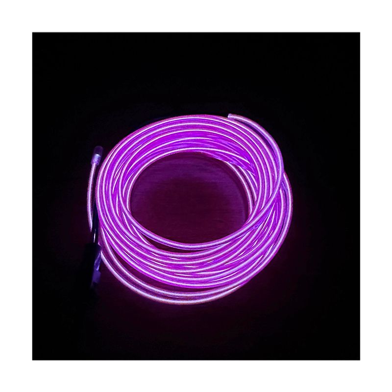 GENERICO - Tira Led Interior Del Auto Camioneta Violeta Tablero 3mts