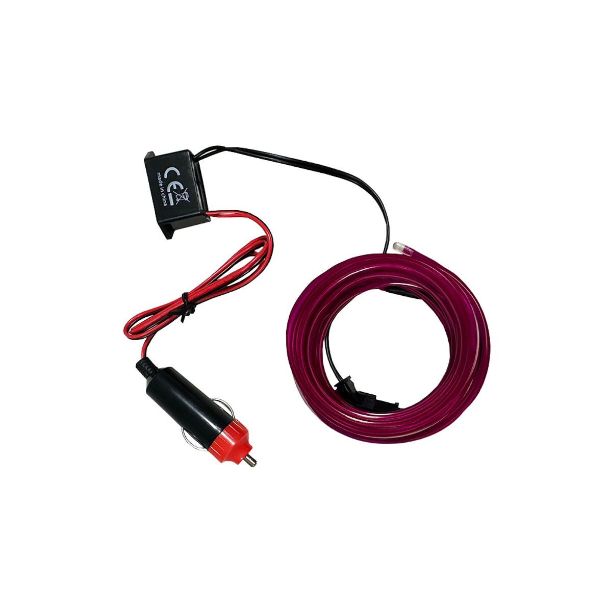 GENERICO - Tira Led Interior Del Auto Camioneta Violeta Tablero 3mts