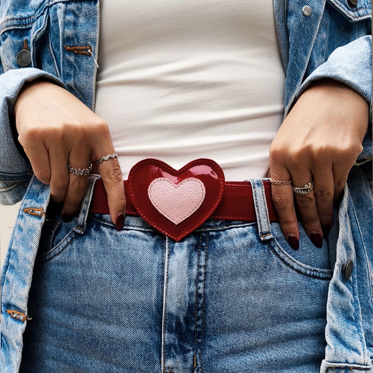 IRISABA - CINTURÓN  DE CUERO IRISABA PARA MUJER AMORETTE